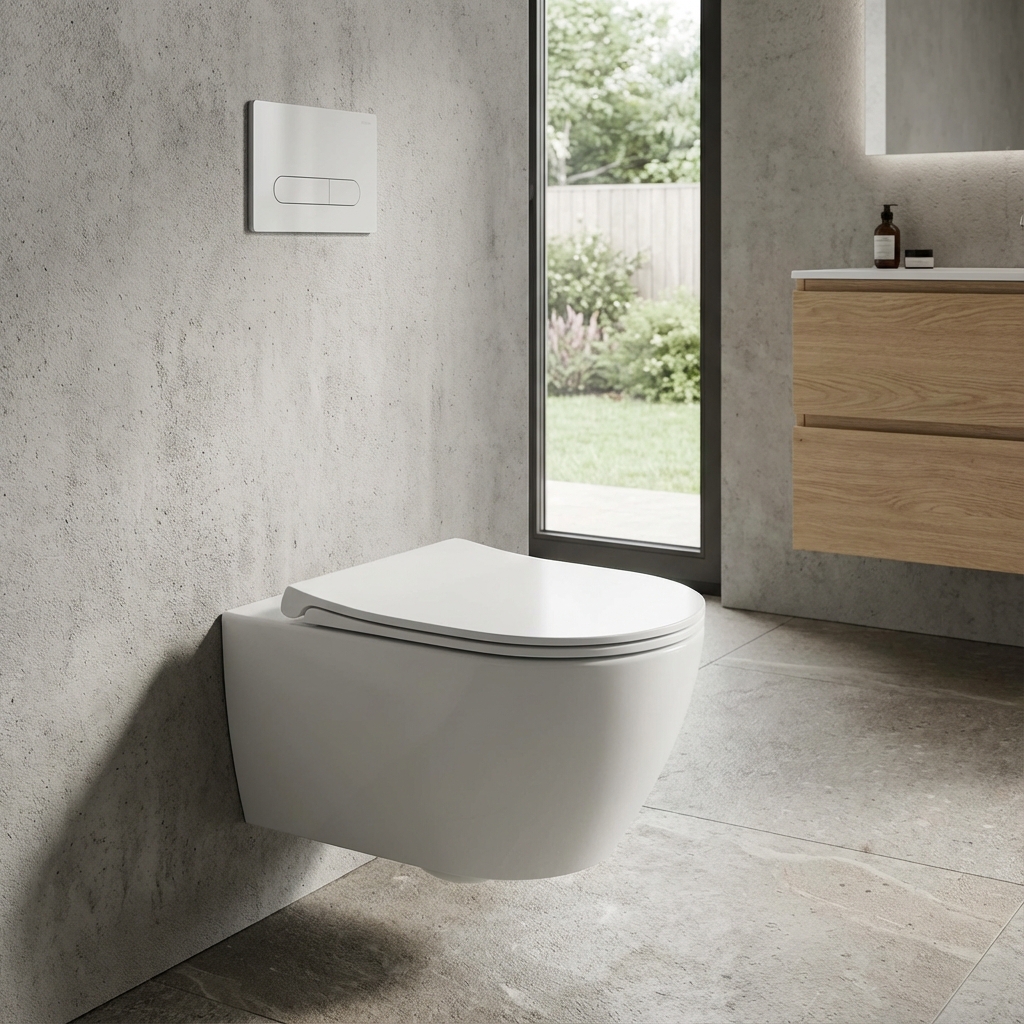 Modern Wall-Hung Toilet